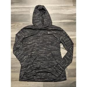 NWT Nike Women's Legend Veneer Black/White Long Sleeve Hoodie (AQ3504-010) Sz  S